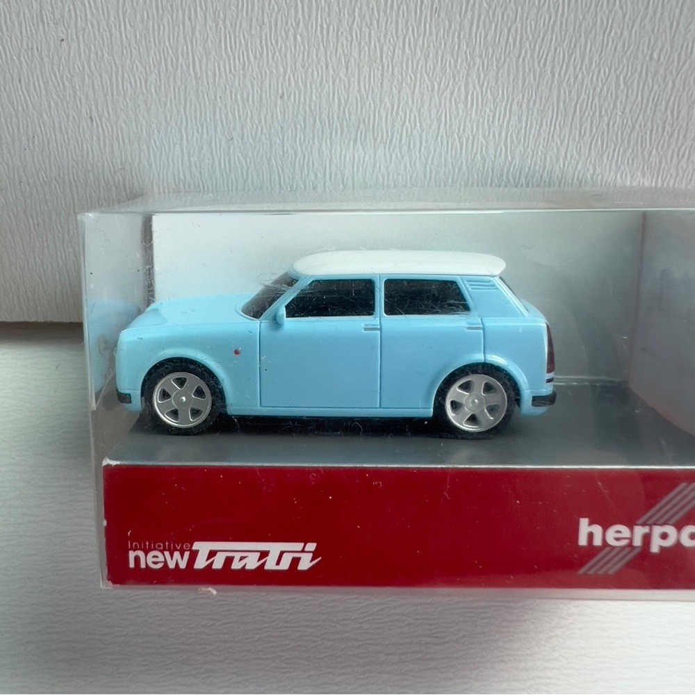 CAR TRABI HERPA 1/87 2007 New Trabi In Box German VW GOLF NIB